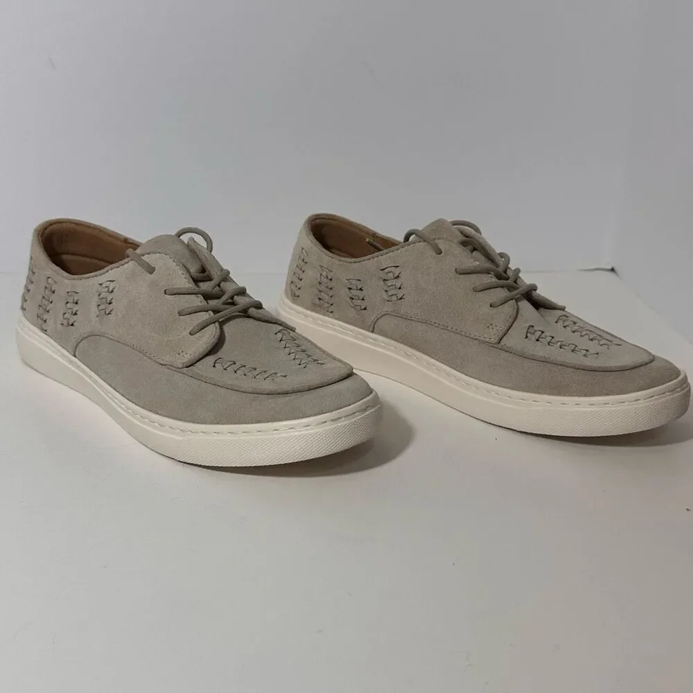Comfortiva Align Thayer Natural Suede Leather Sneakers Gray | Women Size 9.5
